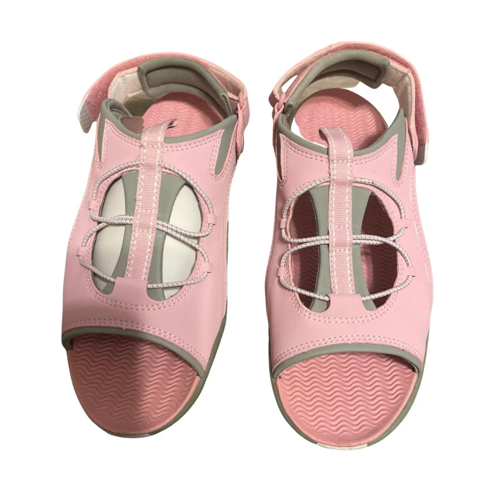 Lands' End Girls Pink Hydro Quest Sport Sandals Size 5 NEW WITH BOX